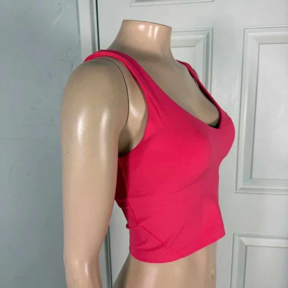 lululemon Women's Shirt 4 Align Tank top Built in bra Small Crop Padded D4-25